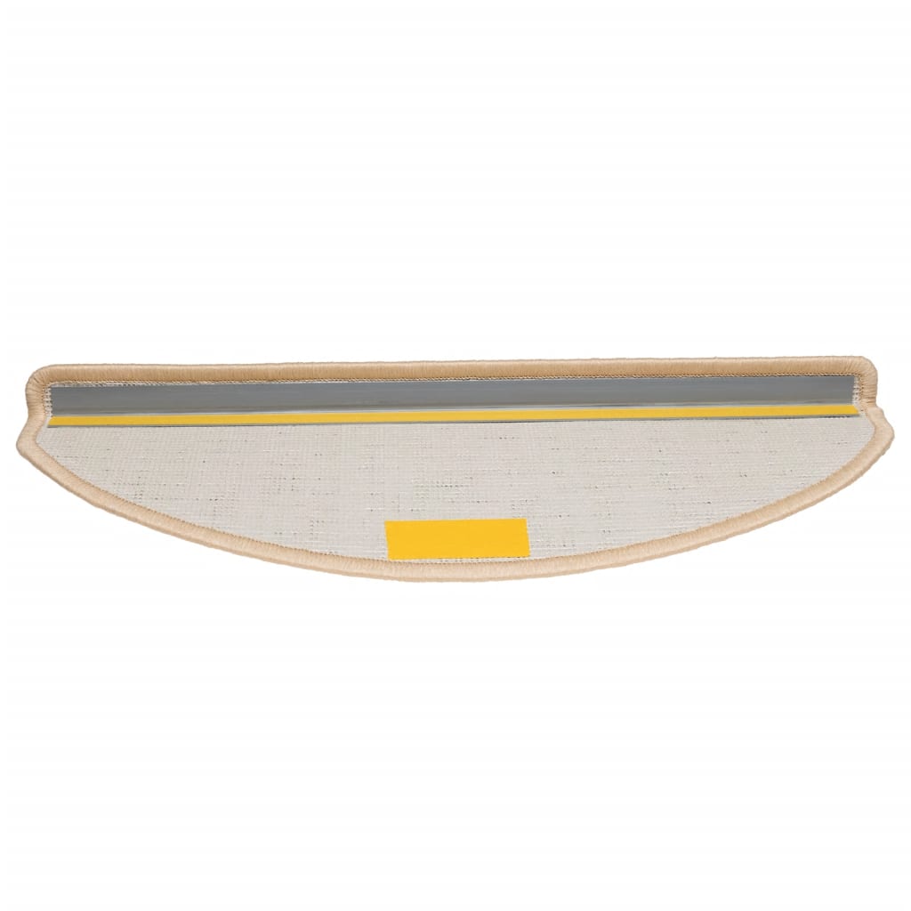 Stufenmatten 15 Stk. 56x17x3 cm Grau Halbrund