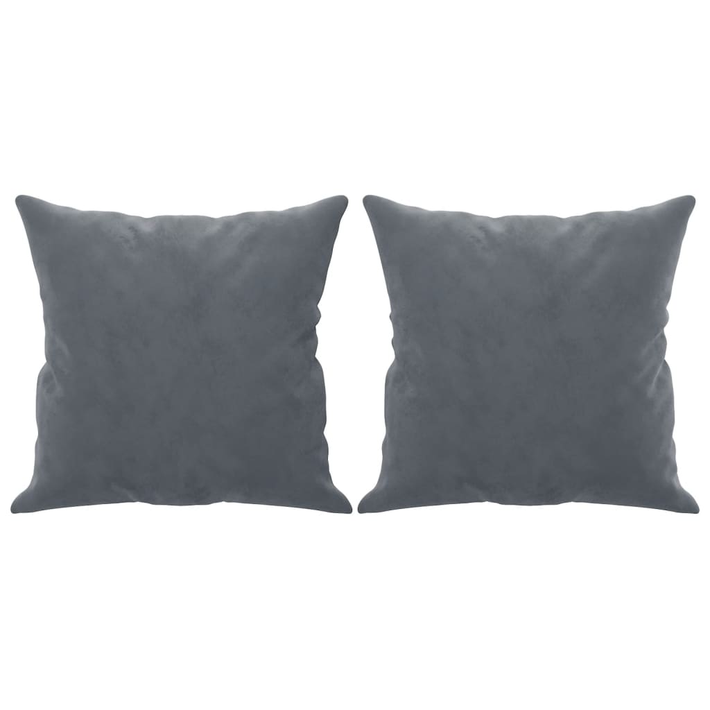 2-Sitzer-Sofa mit Zierkissen Dunkelgrün 120 cm Samt