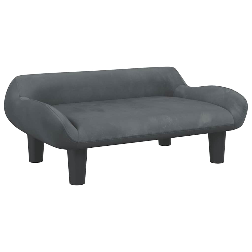 Hundebett Creme 70x40x24 cm Stoff