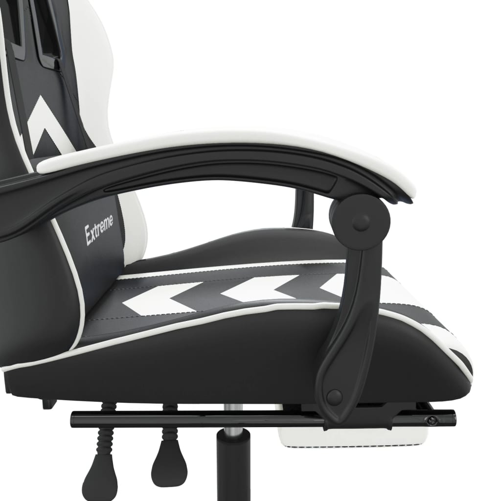 Gaming-Stuhl Drehbar Schwarz und Rot Kunstleder