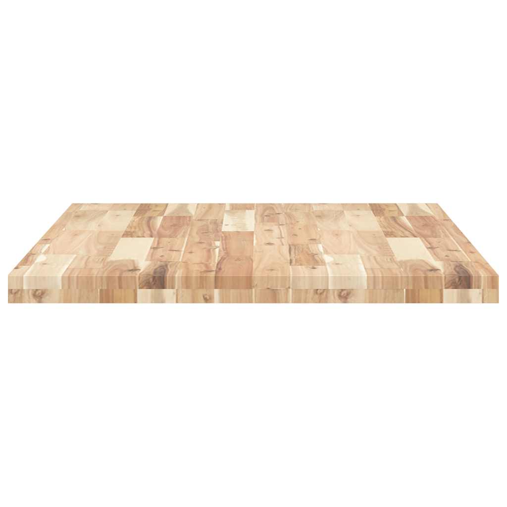 Tischplatte Rechteckig 60x50x2 cm Massivholz Akazie