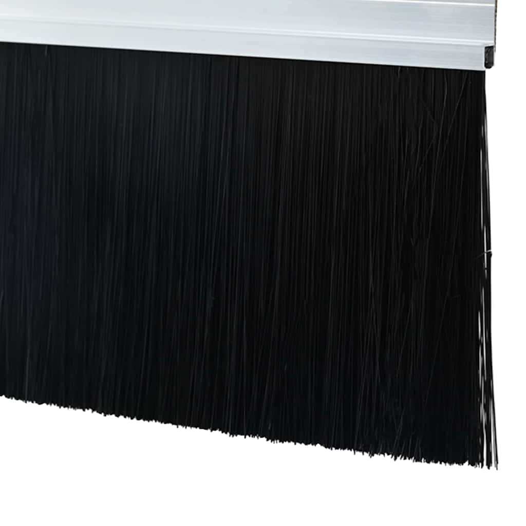 Selbstklebende Türbürstendichtungen 2 pcs Braun 100 cm