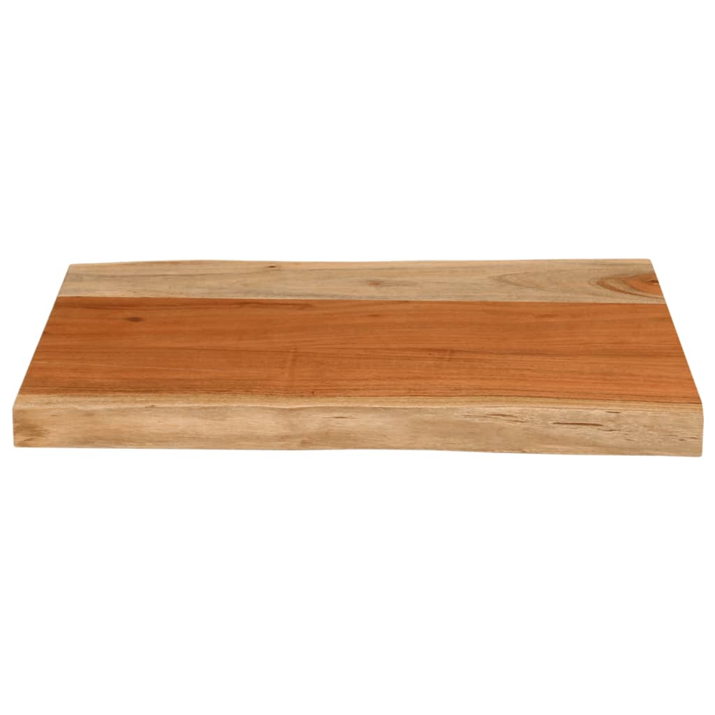 Tischplatte 40x40x2,5 cm Rechteckig Massivholz Akazie Baumkante