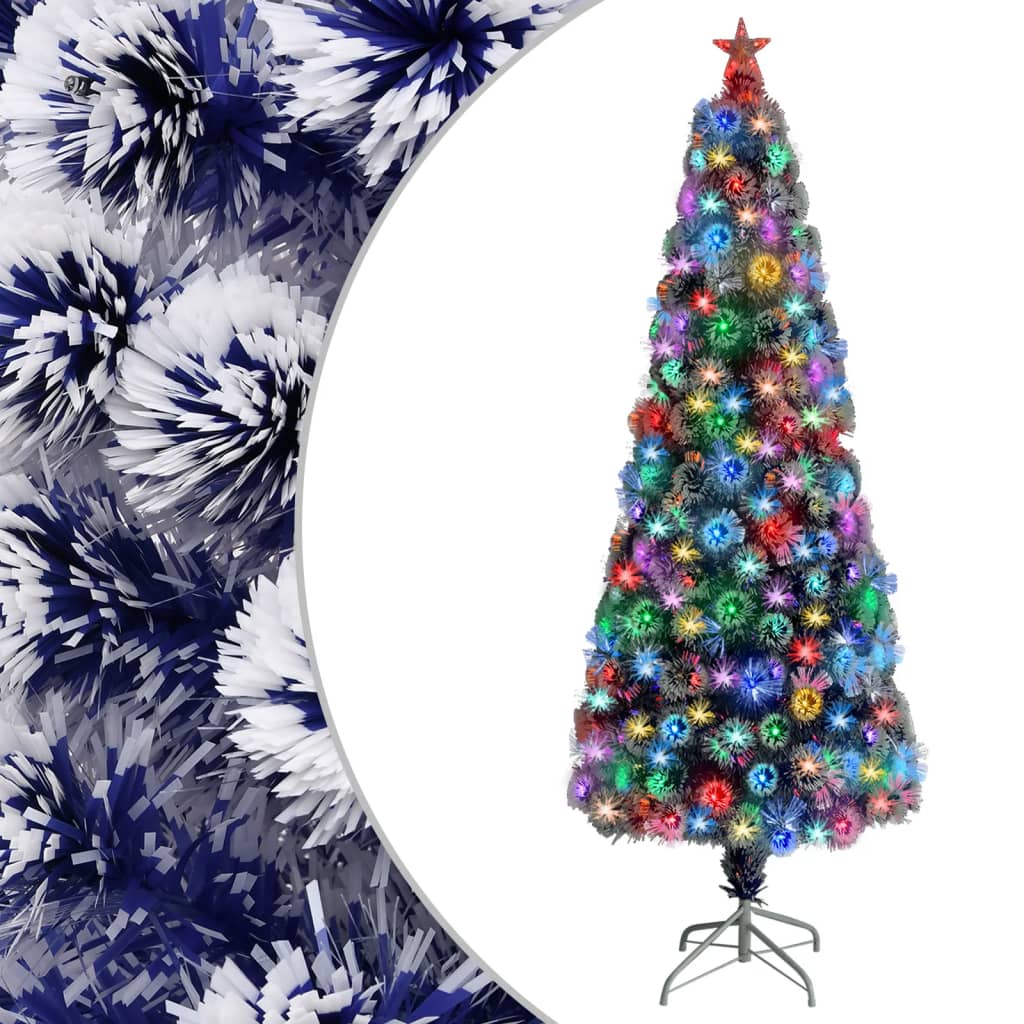 Vorbeleuchteter Weihnachtsbaum mit Ständer und LED 150 cm Glasfaser
