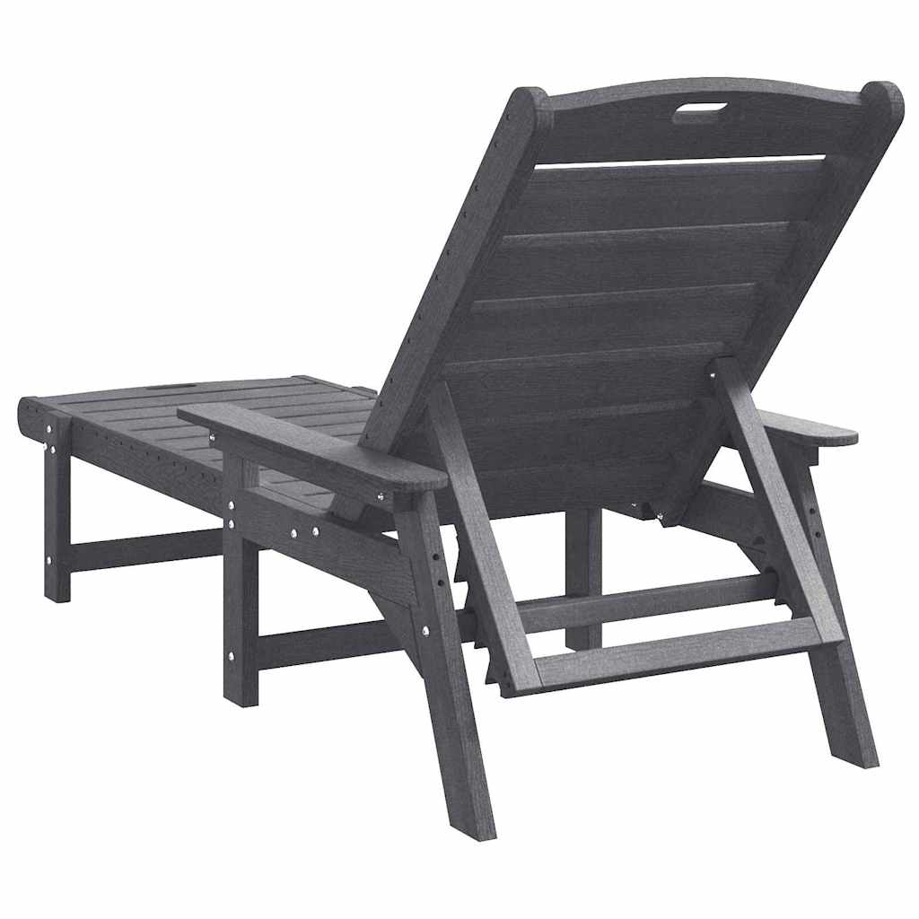 Sonnenliege 2 pcs Weiß 195,5 x 53 x 98,5 cm Polyethylen