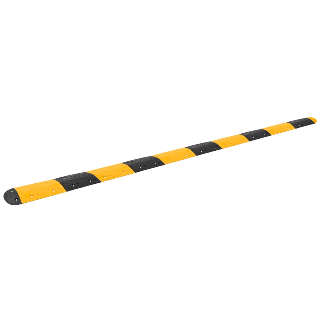 Bodenschwelle Gelb & Schwarz 129x32,5 x4 cm Gummi