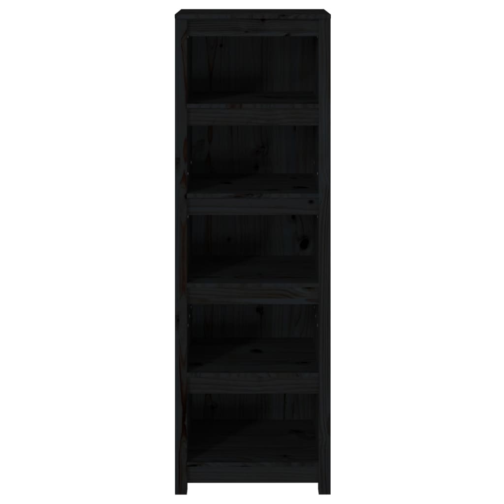 Bücherregal Grau 80x35x68 cm Massivholz Kiefer