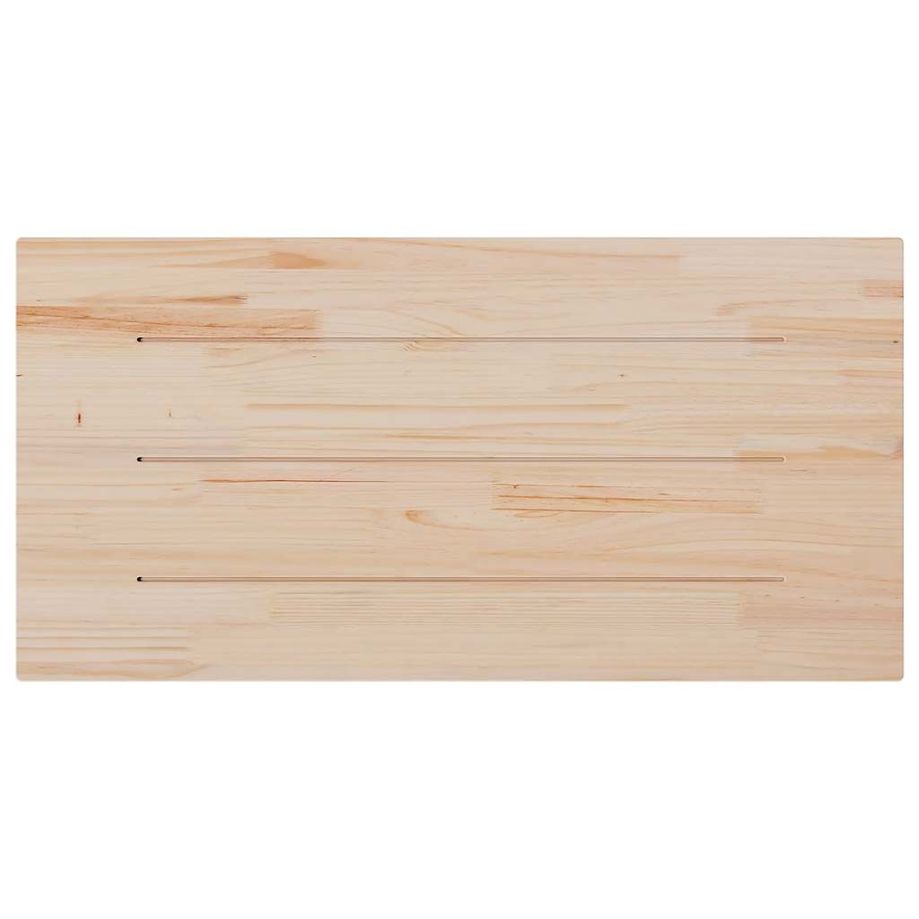 Tischplatte Weiß 40x40x2,5 cm Massivholz Kiefer Quadratisch