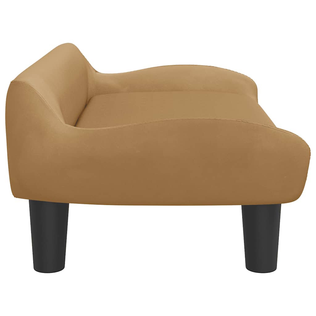 Hundebett Creme 70x40x24 cm Stoff