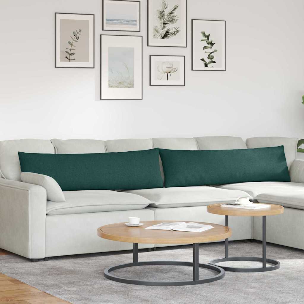 Sofakissen 2 pcs Hellgrau 50 x 30 cm Stoff