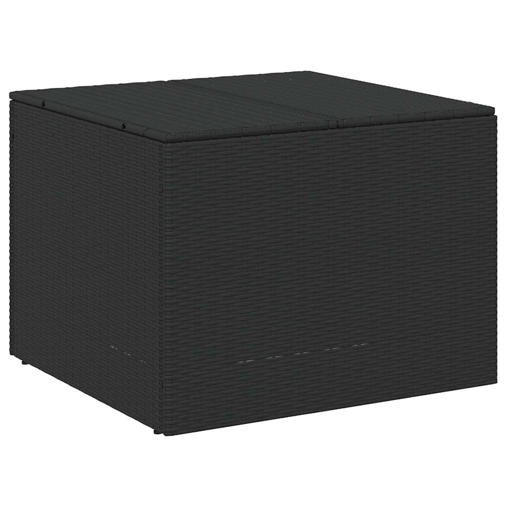 Gartentruhe Schwarz 283L Poly Rattan
