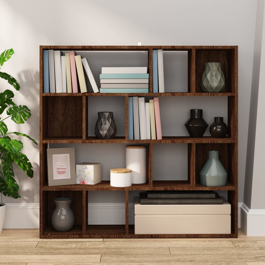 Bücherregal/Raumteiler Weiß 105x24x102 cm