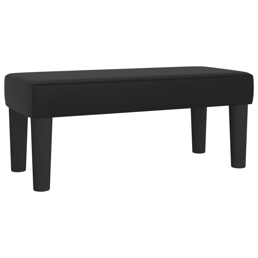 Sitzbank Grau 70x30x30 cm Kunstleder