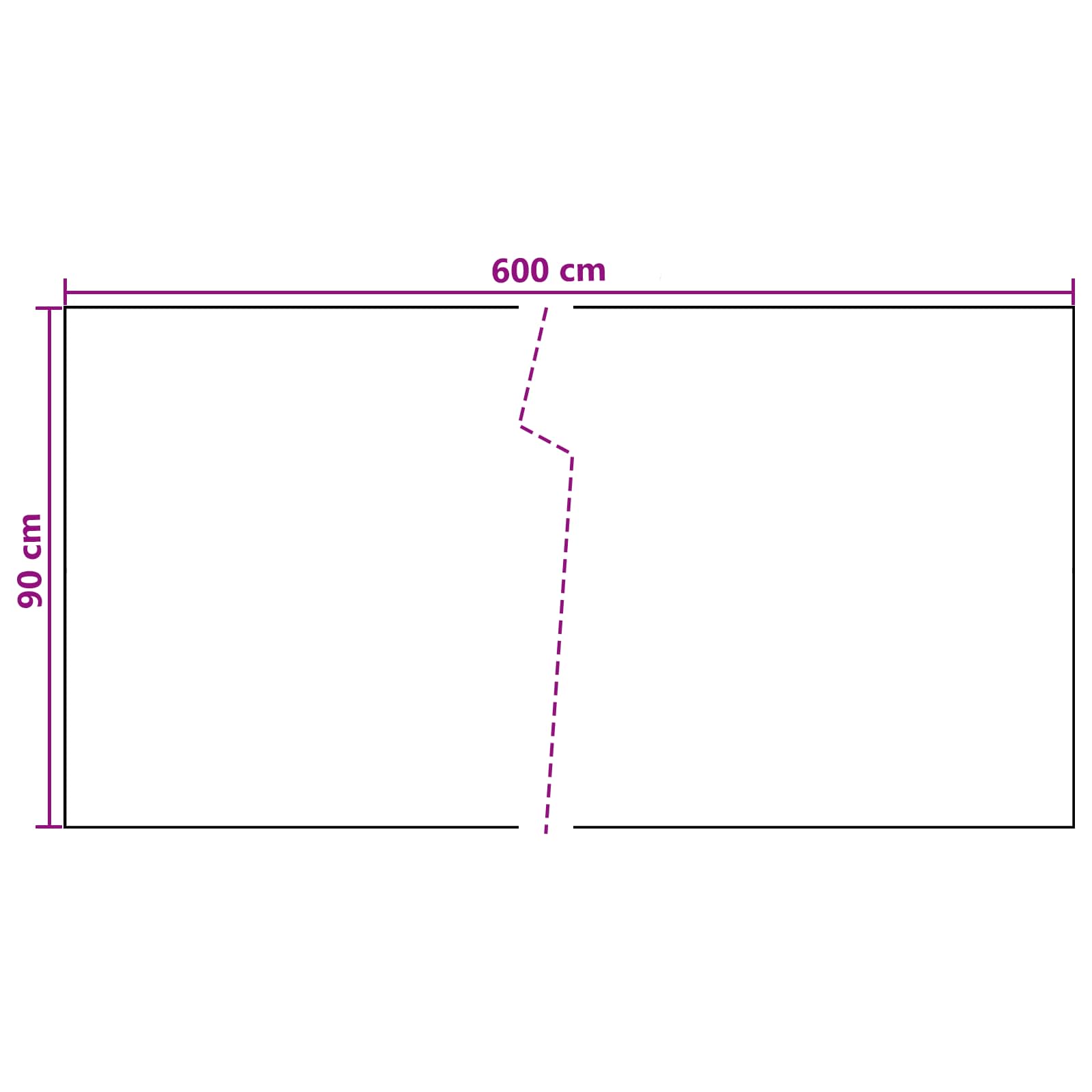 Balkon-Sichtschutz Anthrazit 300x90 cm Poly Rattan
