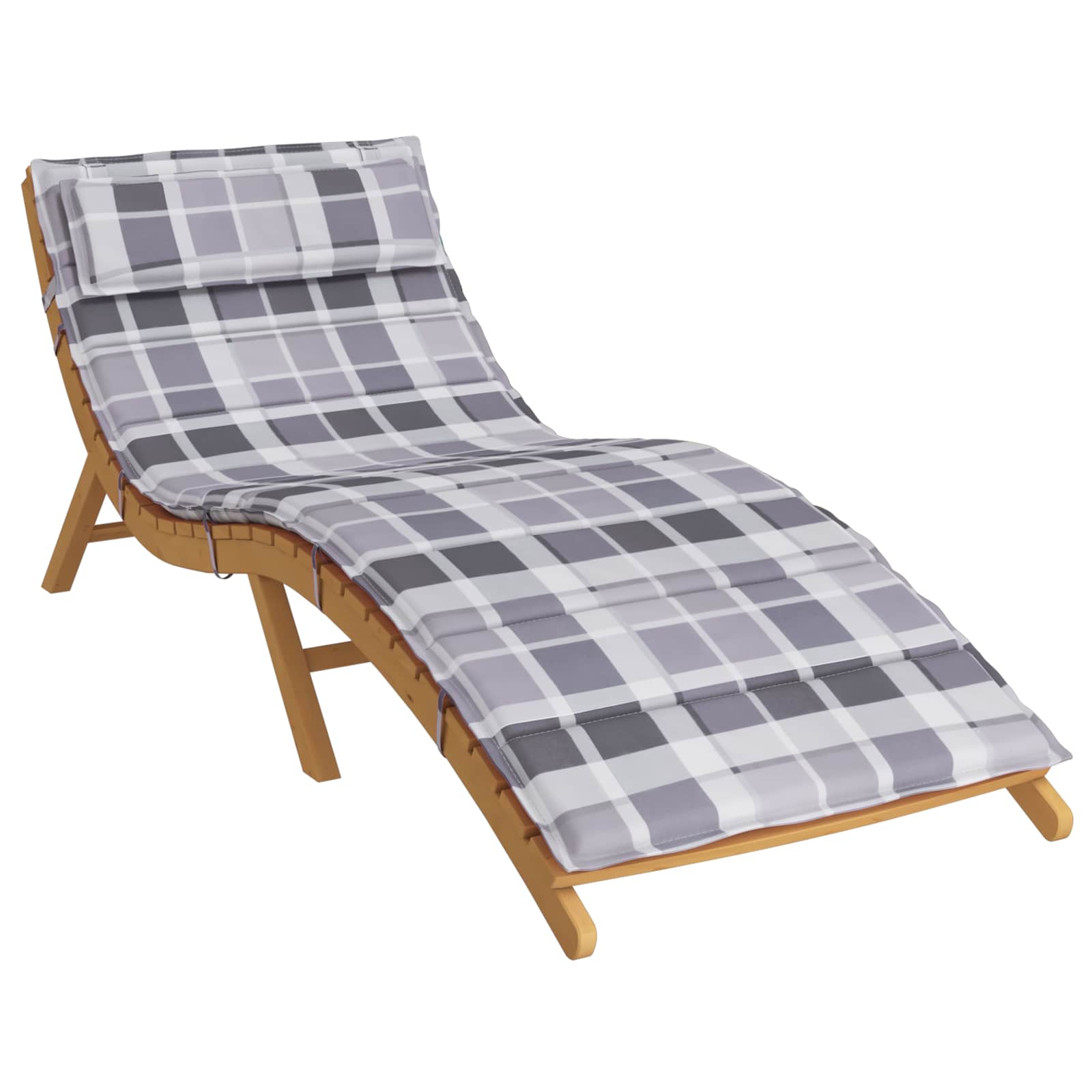 Sonnenliegen-Auflage Grau 180x60x4 cm Oxford-Gewebe