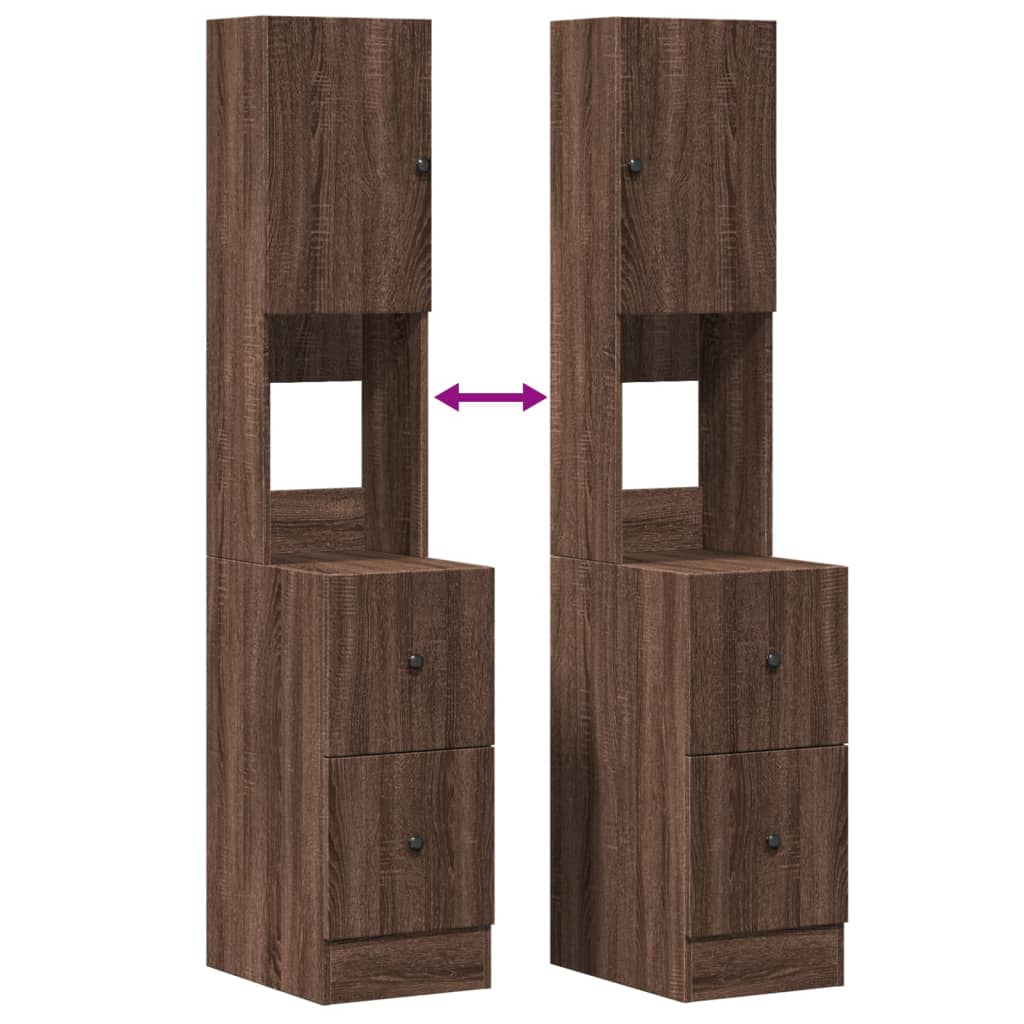 Küchenschrank Weiß 60x50x180 cm Holzwerkstoff