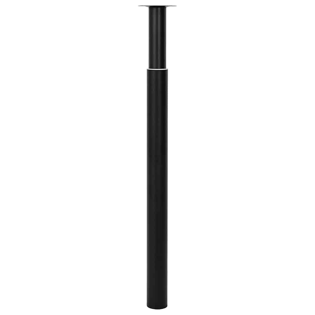 2 x Teleskopfuß Tischfuß Stützfuß Tischbein Chrom 710 mm-1100 mm