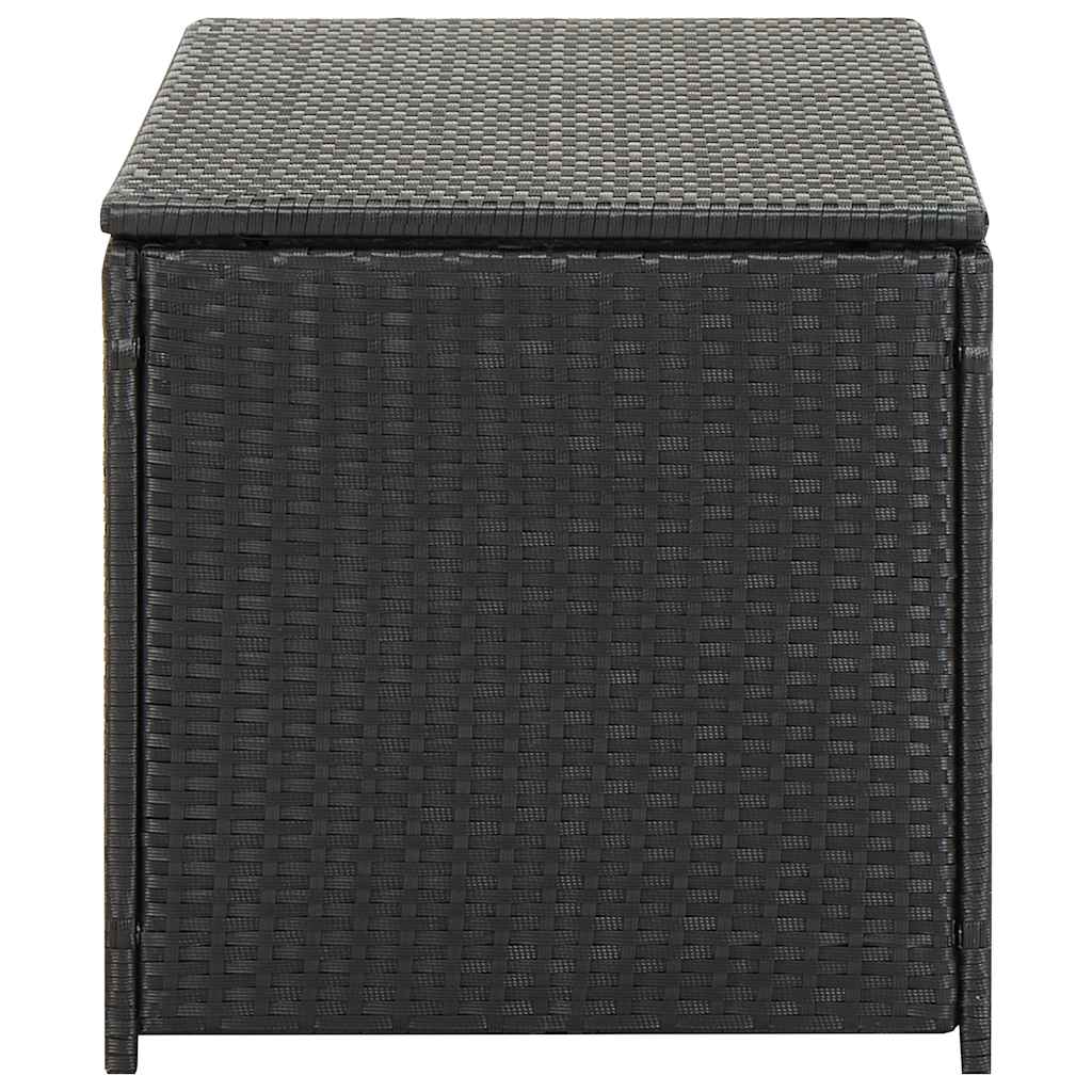 Gartentruhe Schwarz 283L Poly Rattan