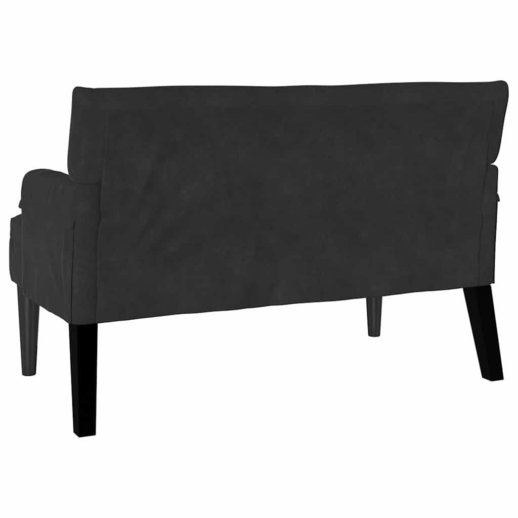 Chesterfield Bank Hellgrau 112 x 65,5 x 75 cm Samt