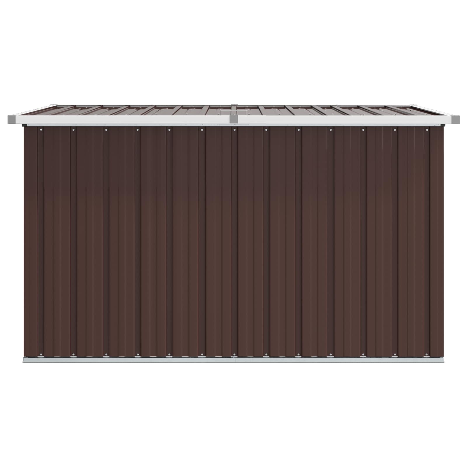 Außenlagerbox Holz 109 x 67 x 65 cm Verzinkter Stahl
