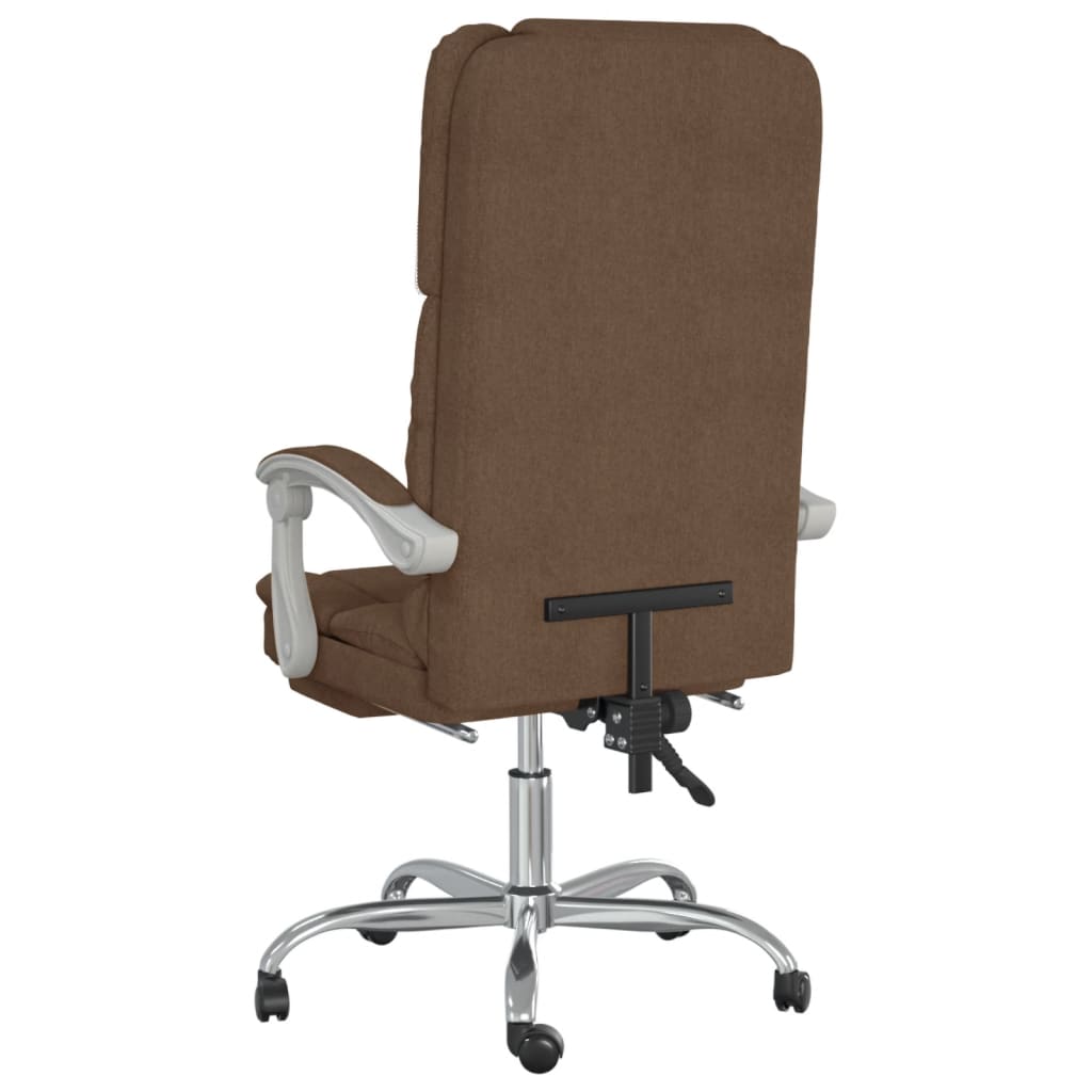 Bürostuhl mit Massagefunktion Taupe Stoff
