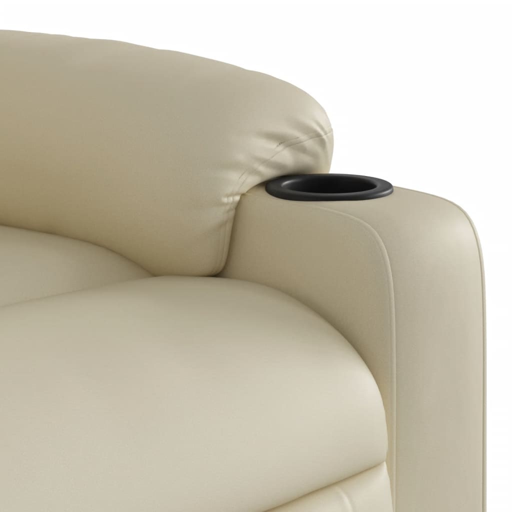 Massage-Relaxsessel, Kunstleder, Schwarz