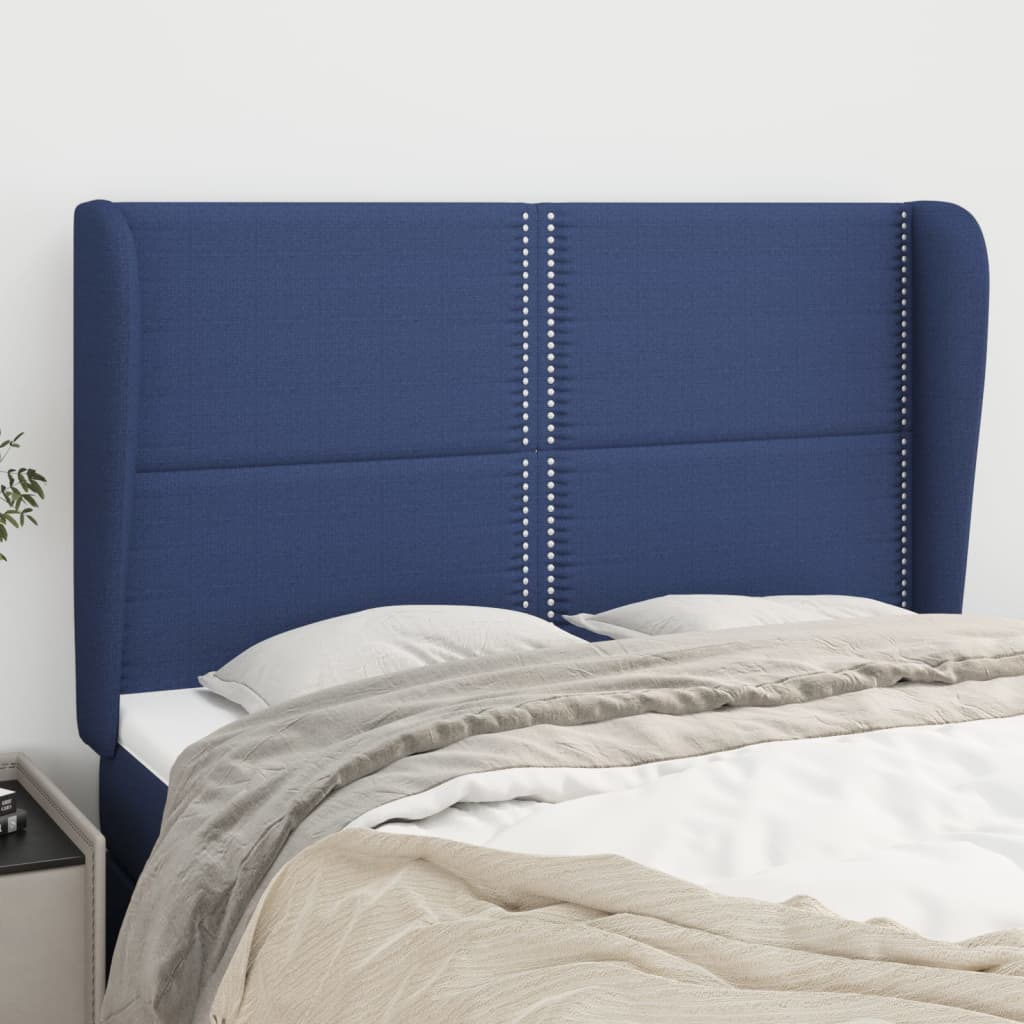 Kopfteil mit Ohren Dunkelgrau 83x23x78/88 cm Stoff