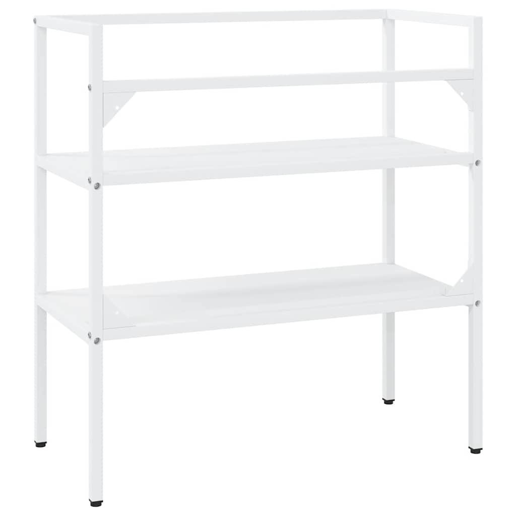 Badezimmer Waschtischgestell Weiß 40x38x83 cm Eisen
