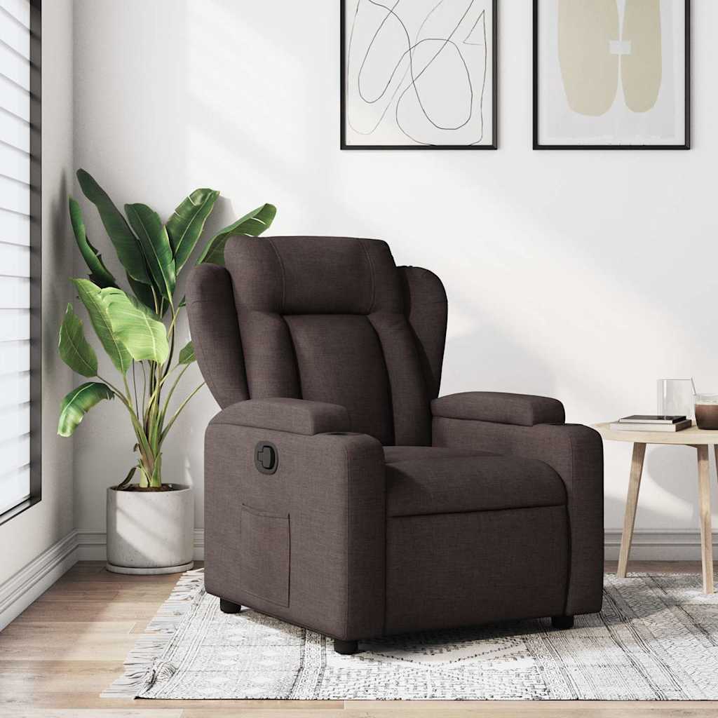 Relaxsessel Elektrisch Hellgrau Stoff