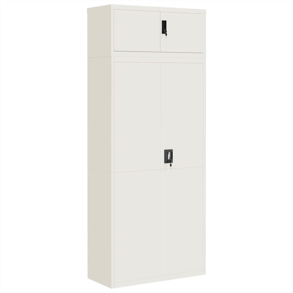 Aktenschrank Weiß 90x40x110 cm Stahl