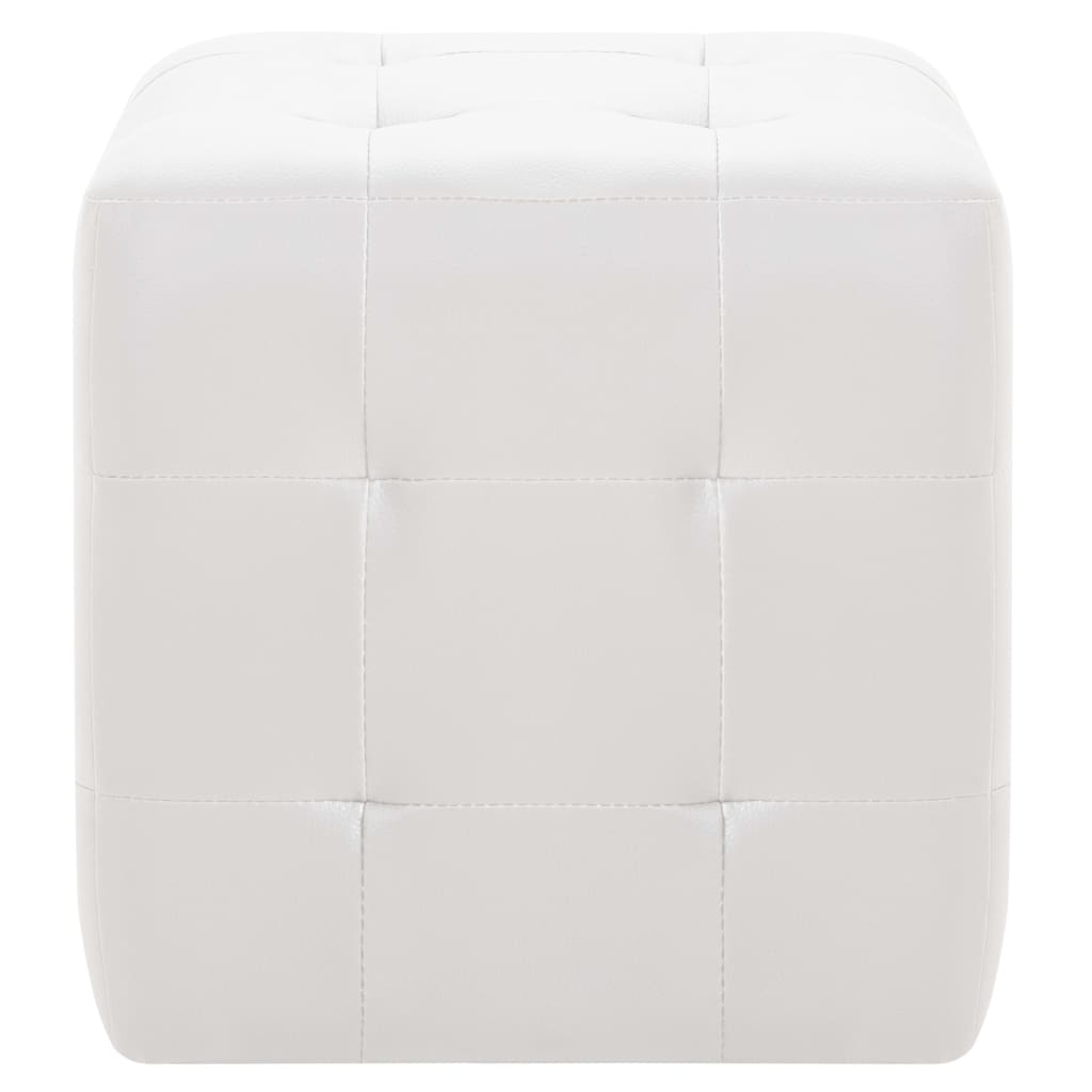 Pouf 2 Stk. Grau 30x30x30 cm Kunstleder