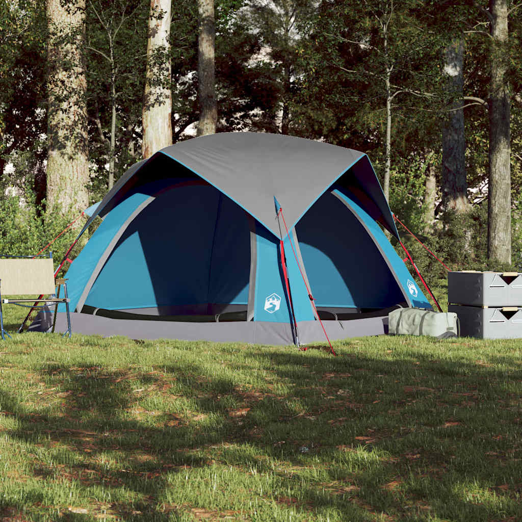 Campingzelt 4 Personen Grün Wasserdicht