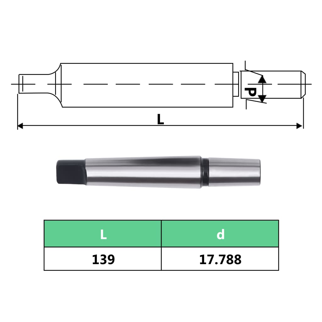 Schnellspannbohrfutter MT2-B16 mit 13 mm Spannbereich