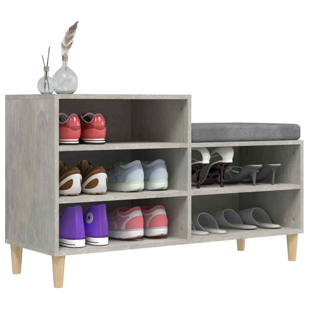 Schuhregal Weiß 102x36x60 cm Holzwerkstoff