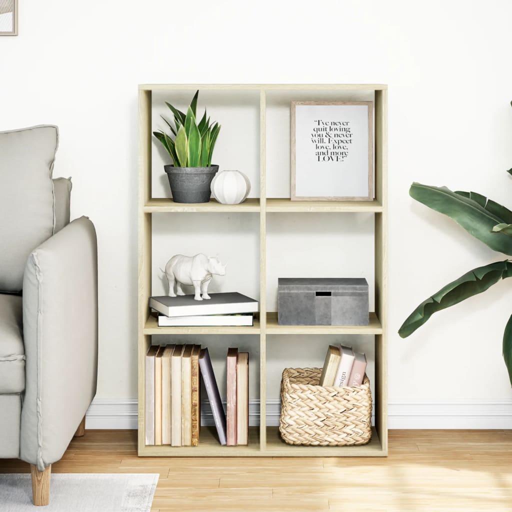 Bücherregal Weiß 137,5x29x137,5 cm Holzwerkstoff