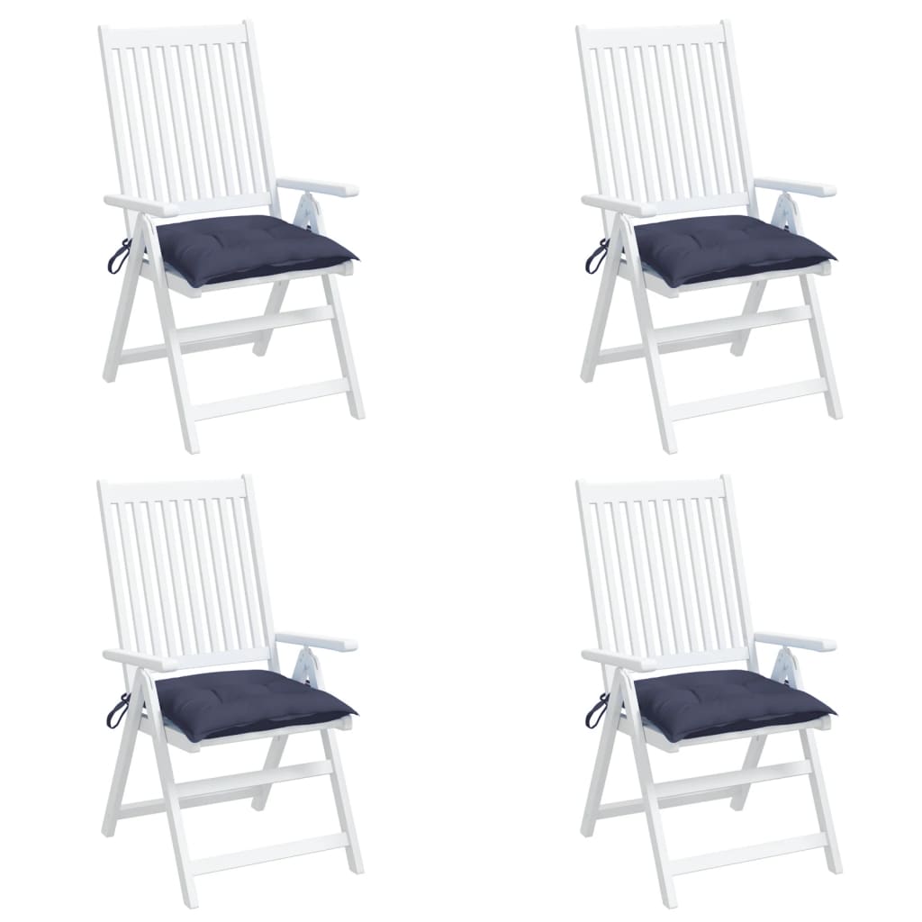 Stuhlkissen 4 Stk. Hellblau 40x40x7 cm Oxford-Gewebe