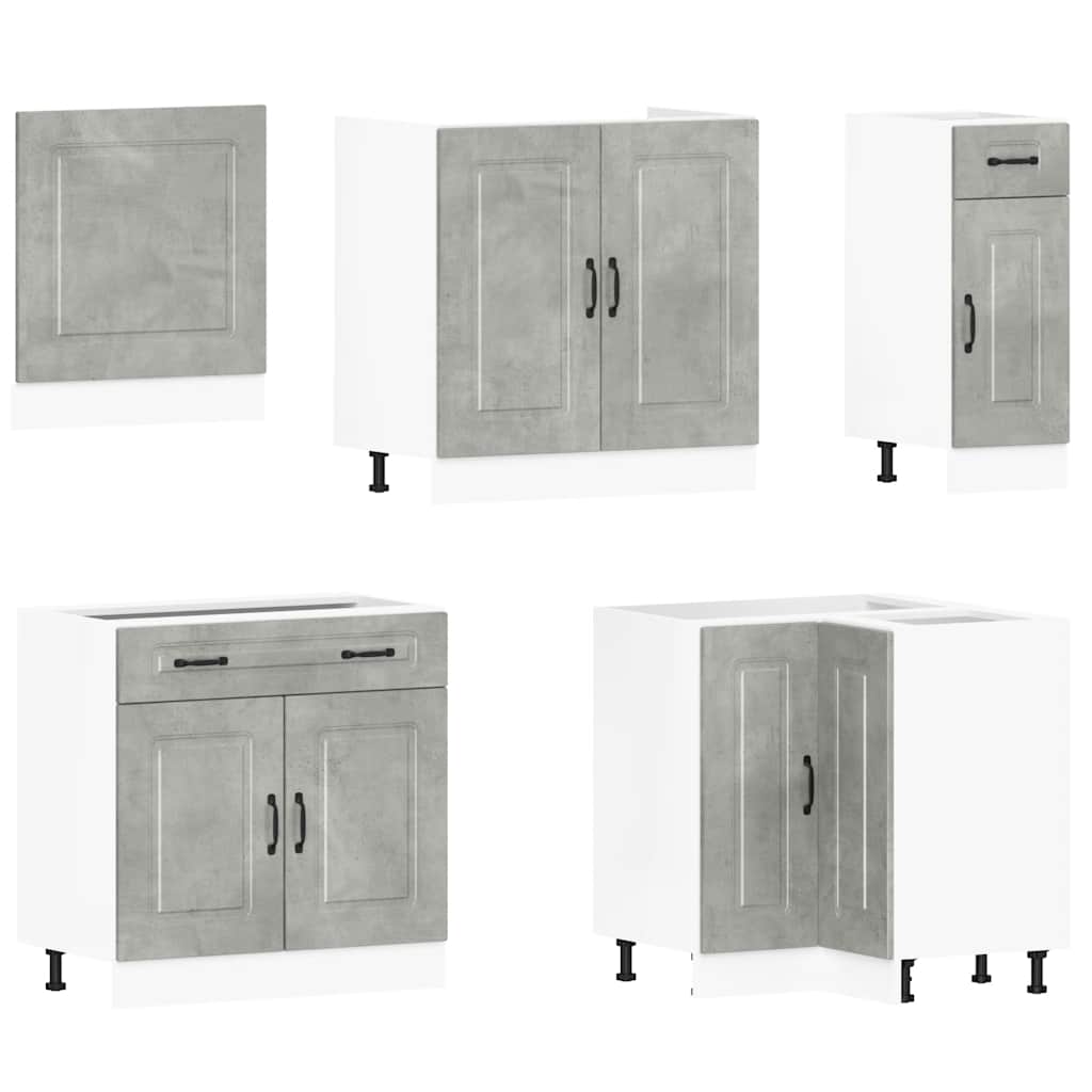 11-tlg. Küchenschrank-Set Kalmar Weiß Holzwerkstoff
