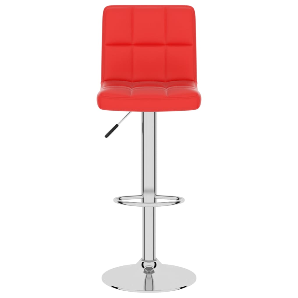 Barhocker 2 Stk. Weinrot Kunstleder