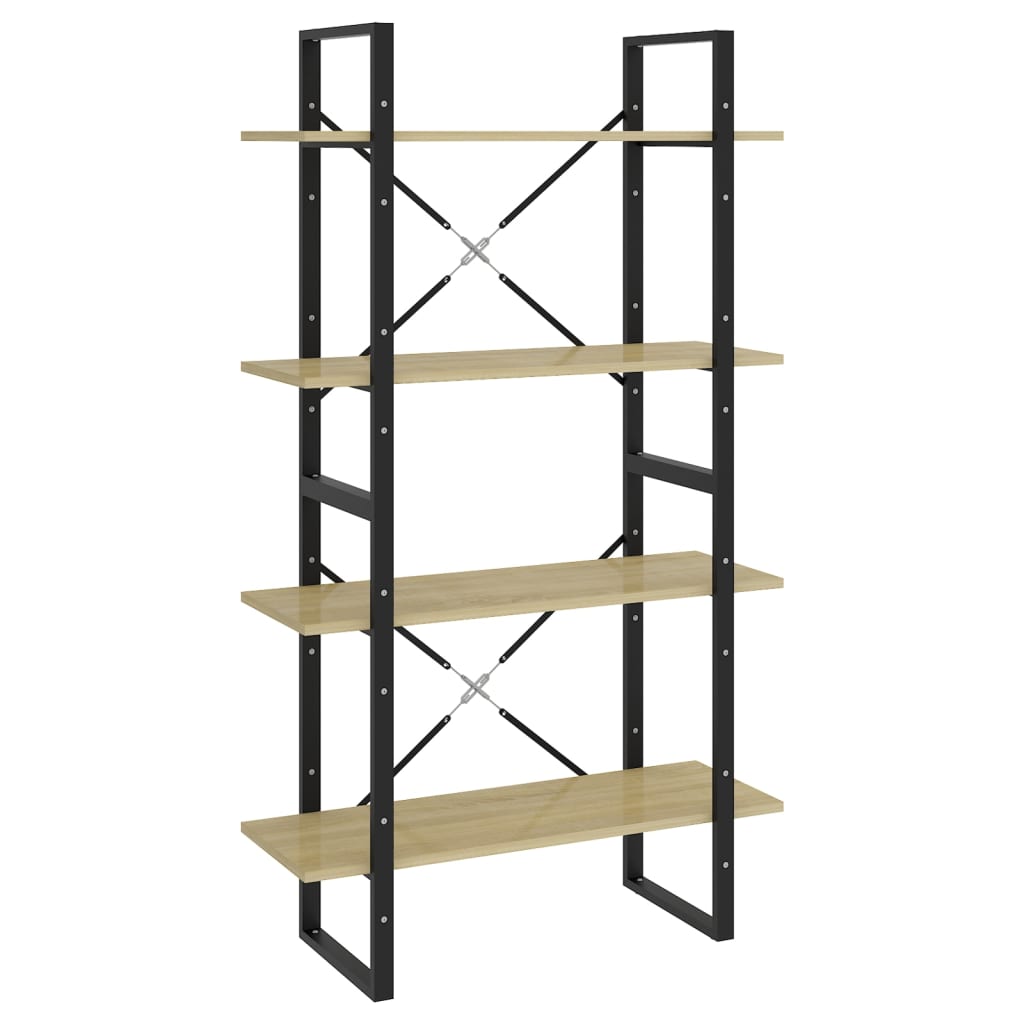 Bücherregal 2 Fächer Weiß 80x30x70 cm Holzwerkstoff