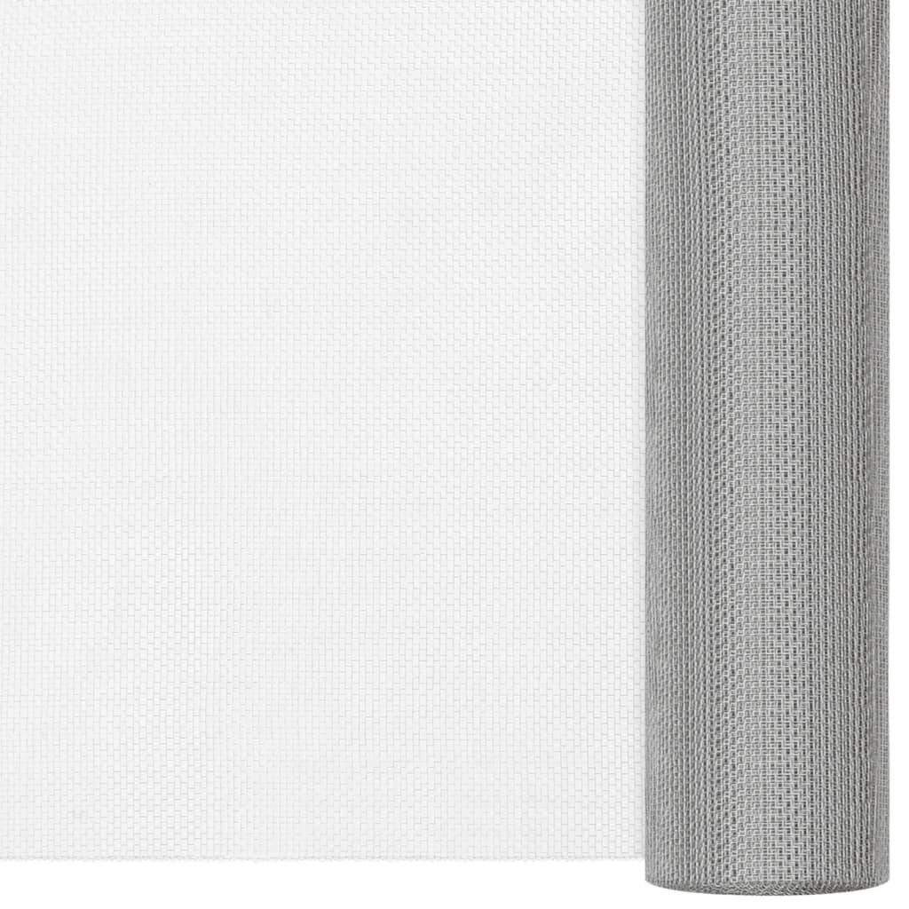 Drahtzäune 100 x 500 cm Mesh Edelstahl 201 Silber