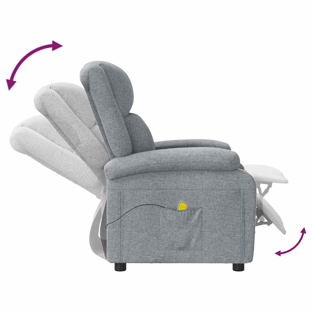 Massagesessel Creme Stoff