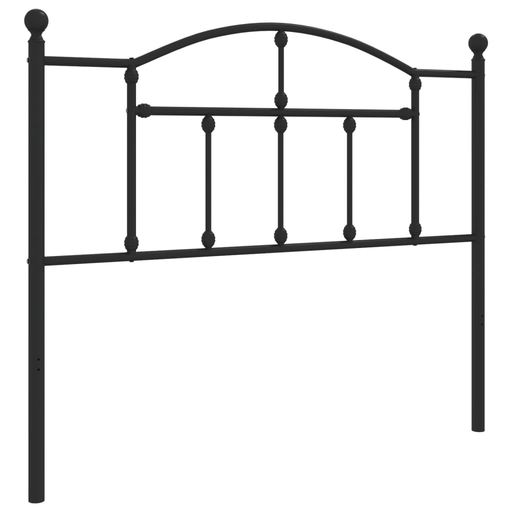 Ersatz-Kopfteil Metall Schwarz 90 cm
