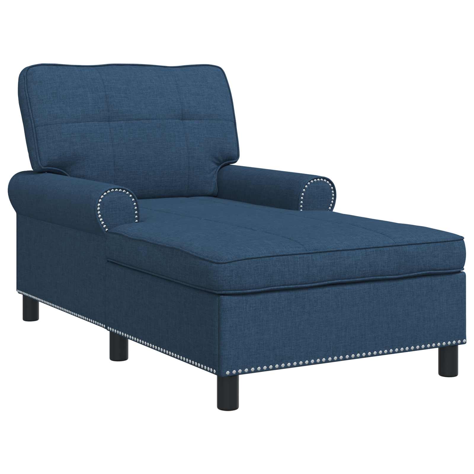 Lounge-Liege mit Kissen Hellgrau 91 x 157 x 91 cm Stoff