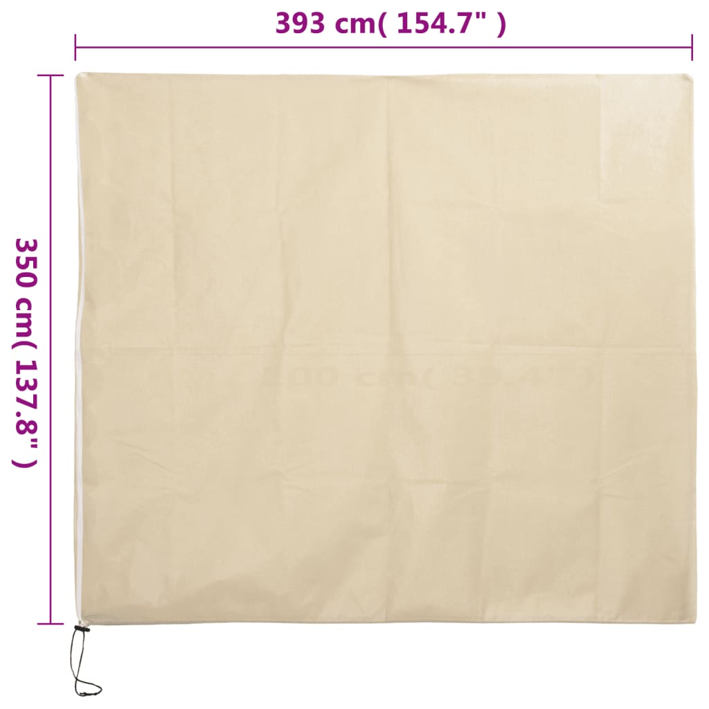 Wintervlies mit Reißverschluss 4 Stk. 70 g/m² 1x1,55 m