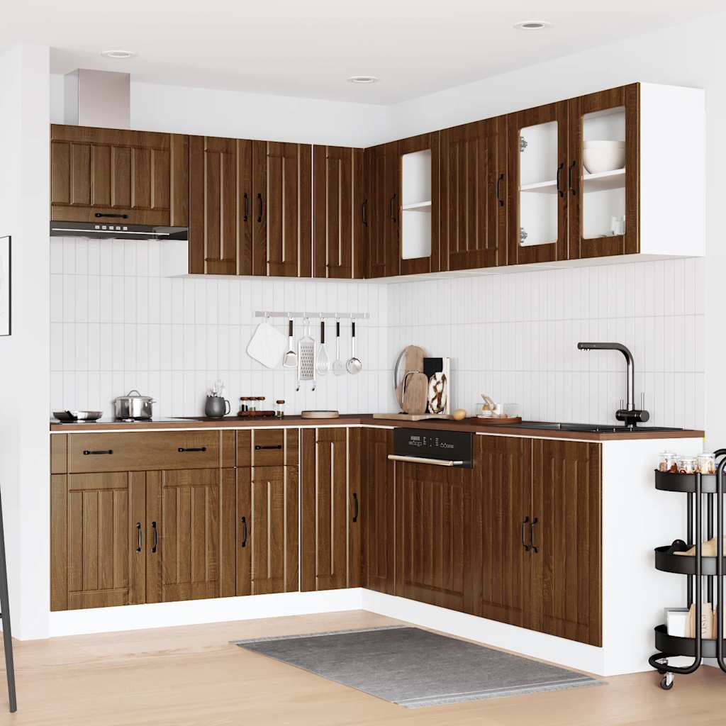 11-tlg. Küchenschrank-Set Lucca Weiß Holzwerkstoff
