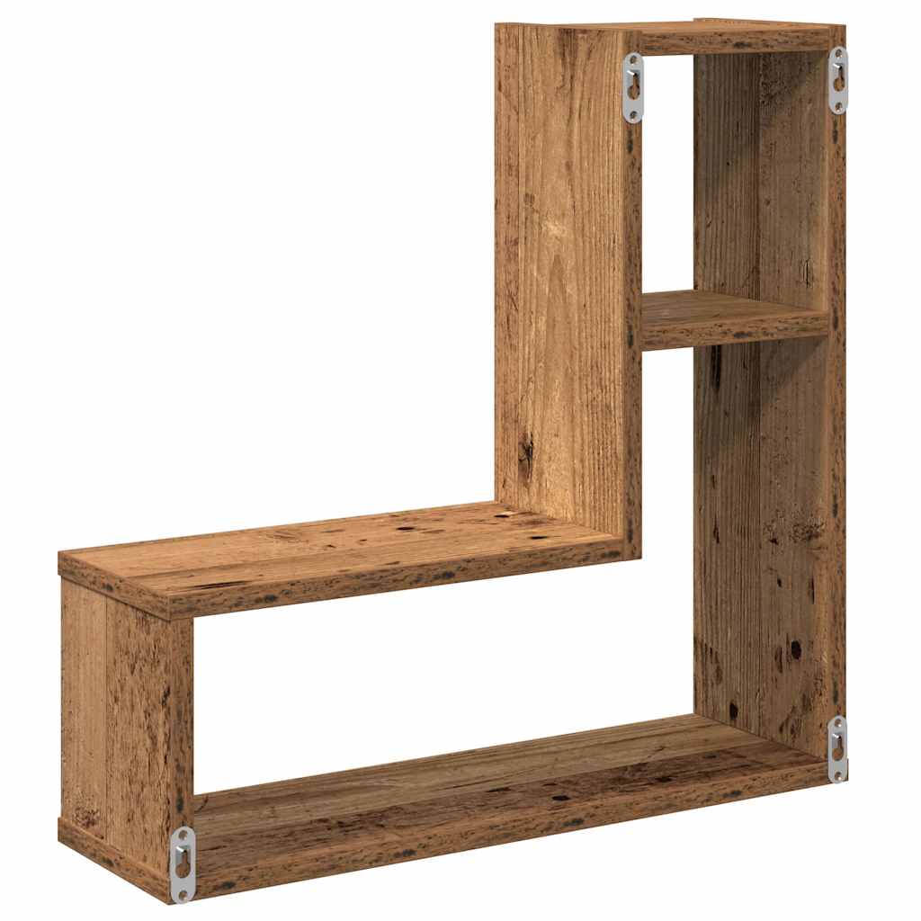 Wandregale 2 Stk. Weiß 50x15x50 cm Holzwerkstoff
