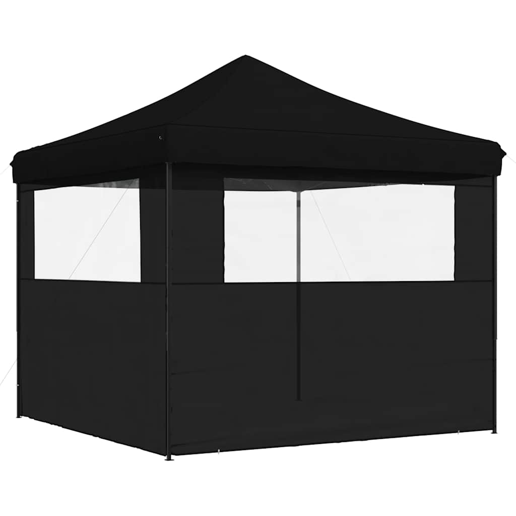 Partyzelt Faltbar Pop-Up Schwarz 292x292x315 cm