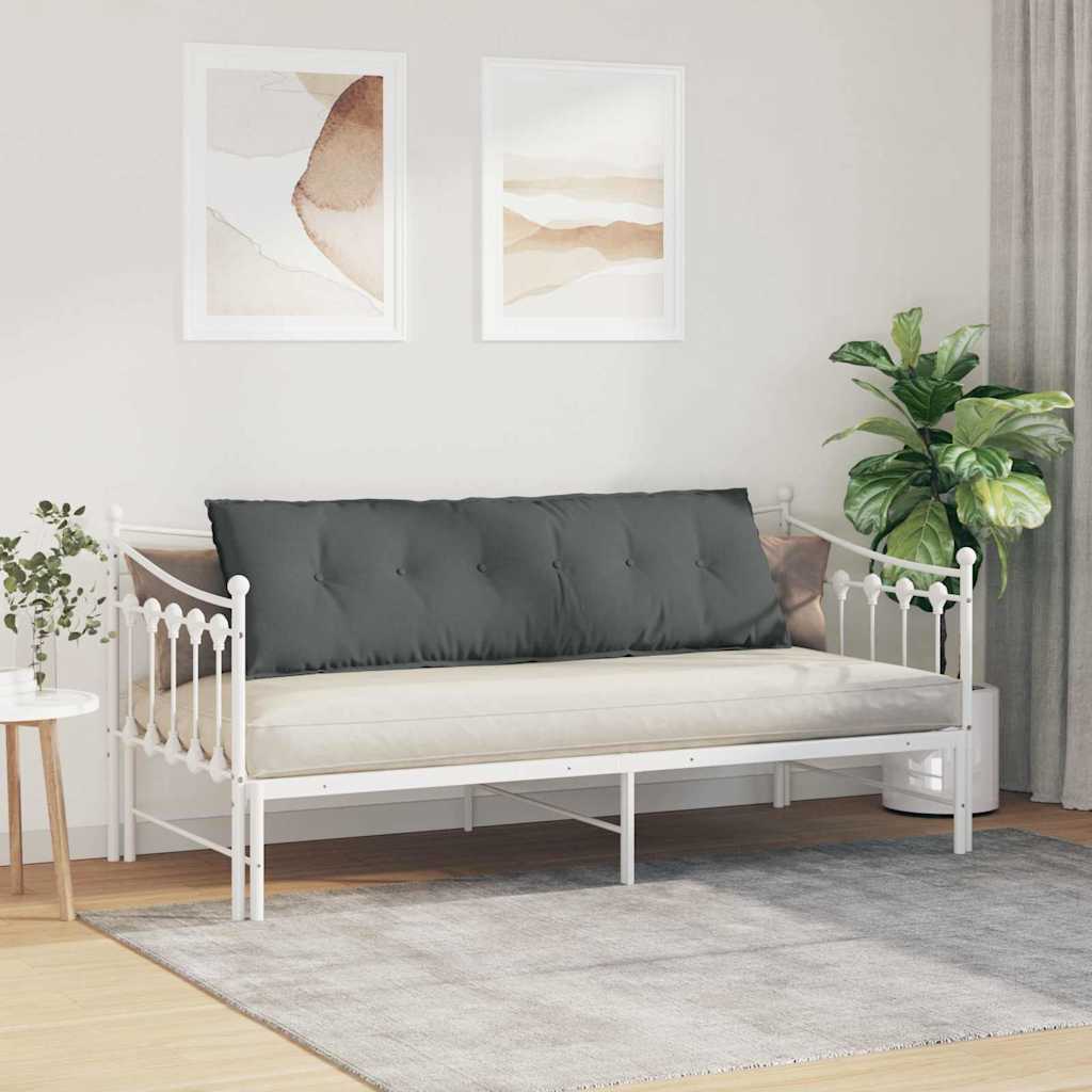Rückenkissen Hellgrau 50 x 19 x 45 cm Stoff