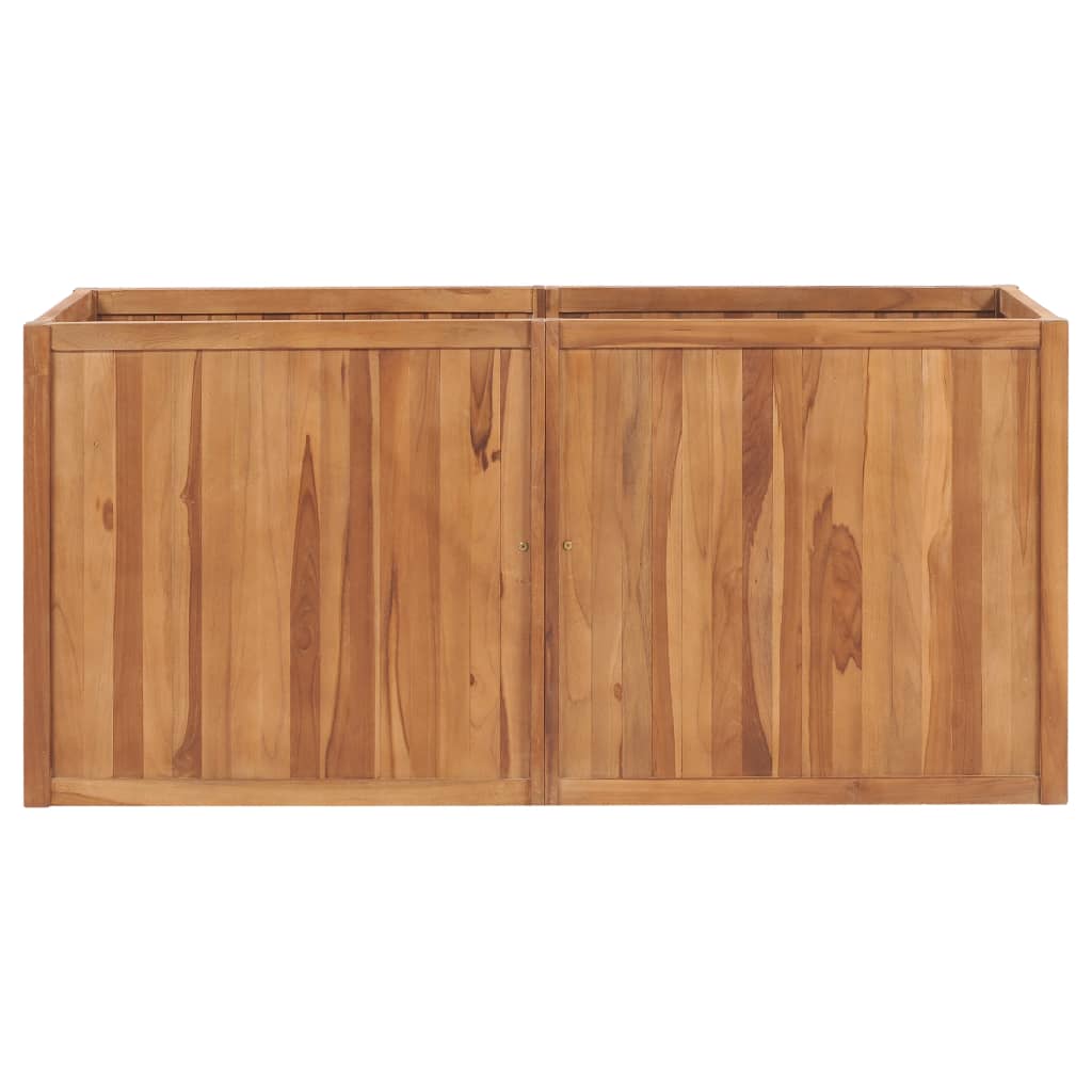 Hochbeet 150x30x25 cm Massivholz Teak