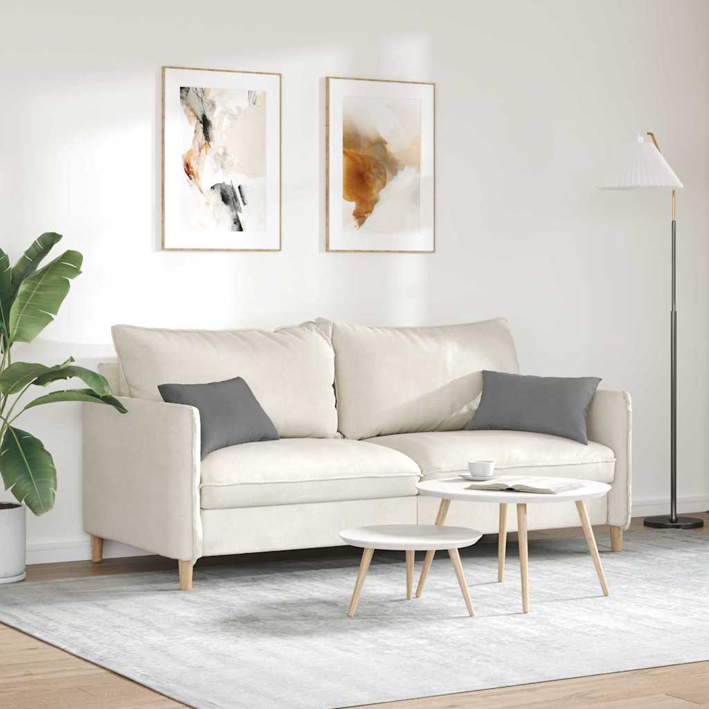 Sofakissen 2 Stück Taupe 50 x 30 cm Stoff